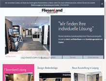 Tablet Screenshot of fliesenland-leipzig.de